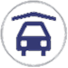 Circle with gray outline and CARTA HOP logo