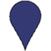 Blue map pin