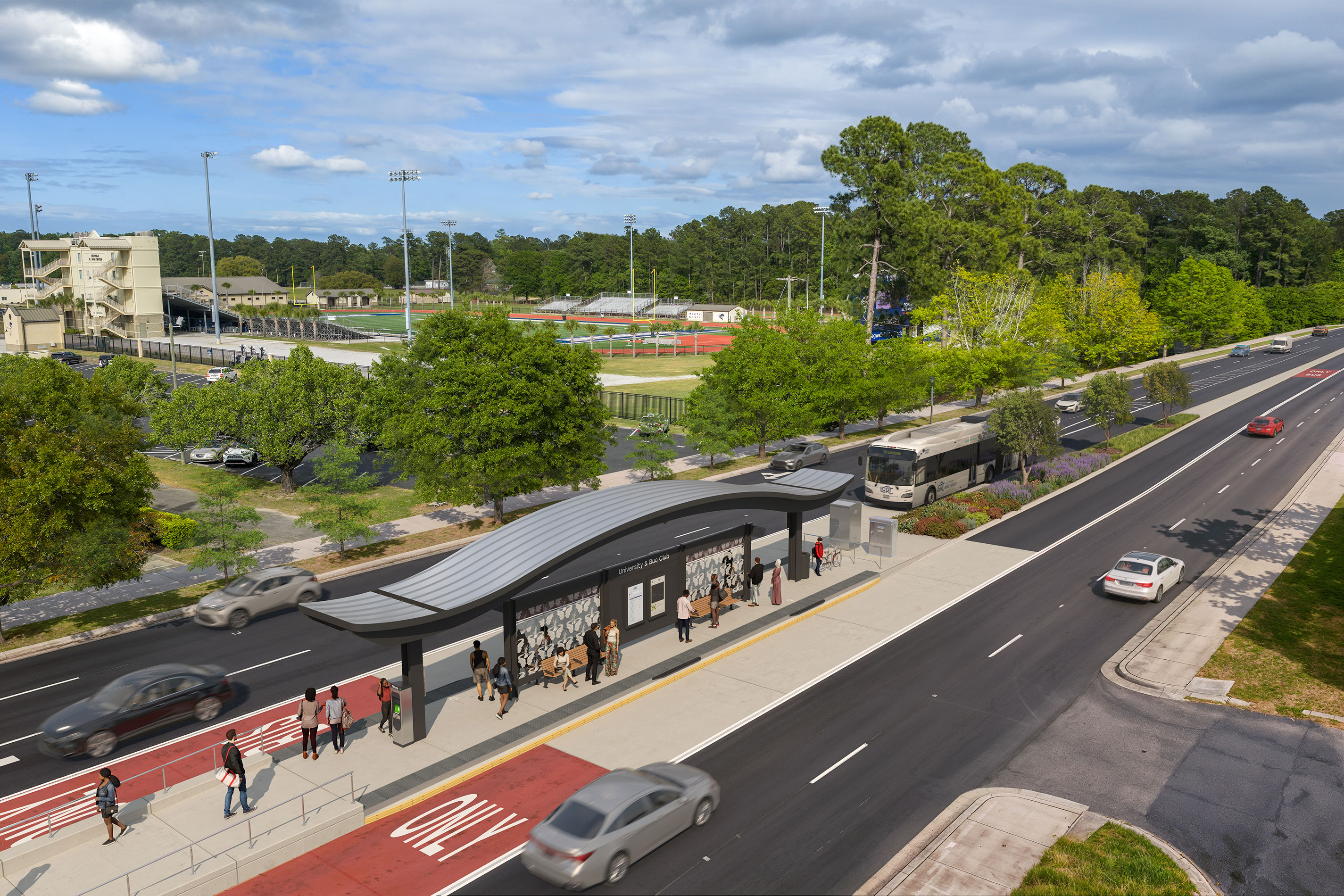 Future University & BUC Club Station Rendering